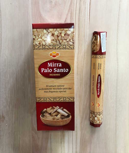 Incienso Palo Santo Y Mirra Sac